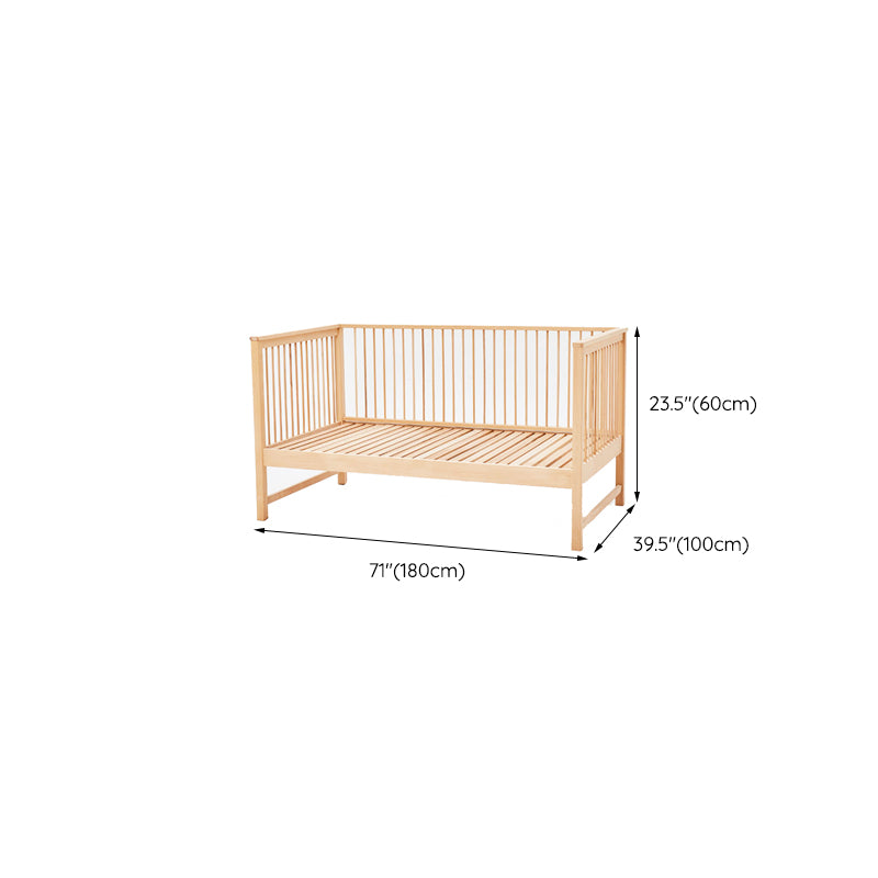 Farmhouse / Country Beech Washed Natural with Guardrail Nursery Bed