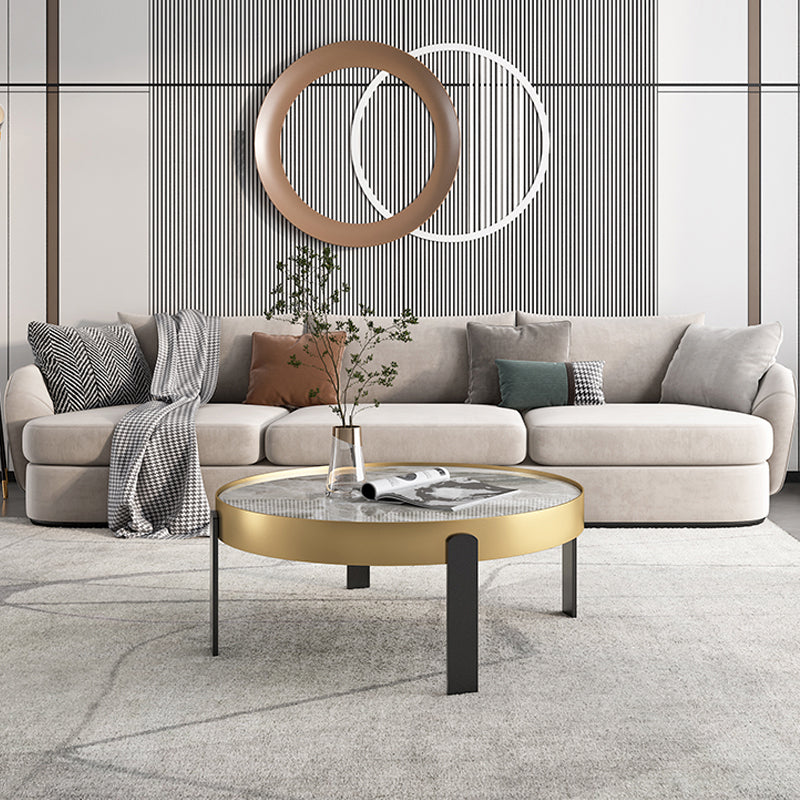 Contemporary Coffee Table Set 4 Legs Slate Coffee Cocktail Table