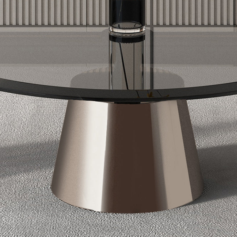 Black Glass Top Bunching Tables Abstract Coffee Cocktail Table