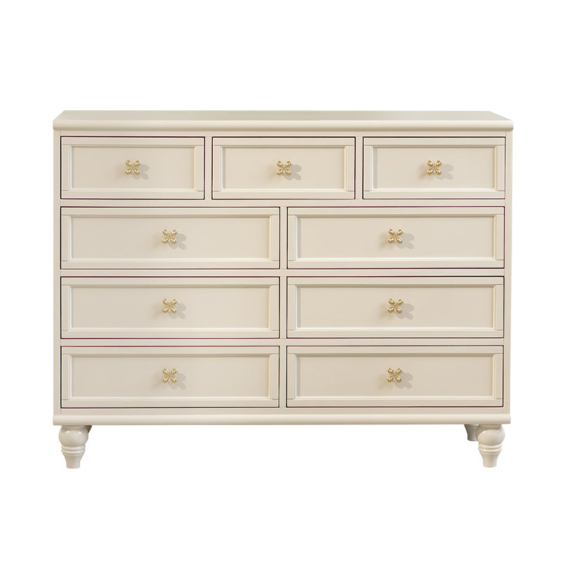 Glam Lingerie Chest Rubber Wood Horizontal Storage Chest for Bedroom