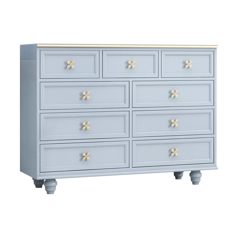 Glam Lingerie Chest Rubber Wood Horizontal Storage Chest for Bedroom