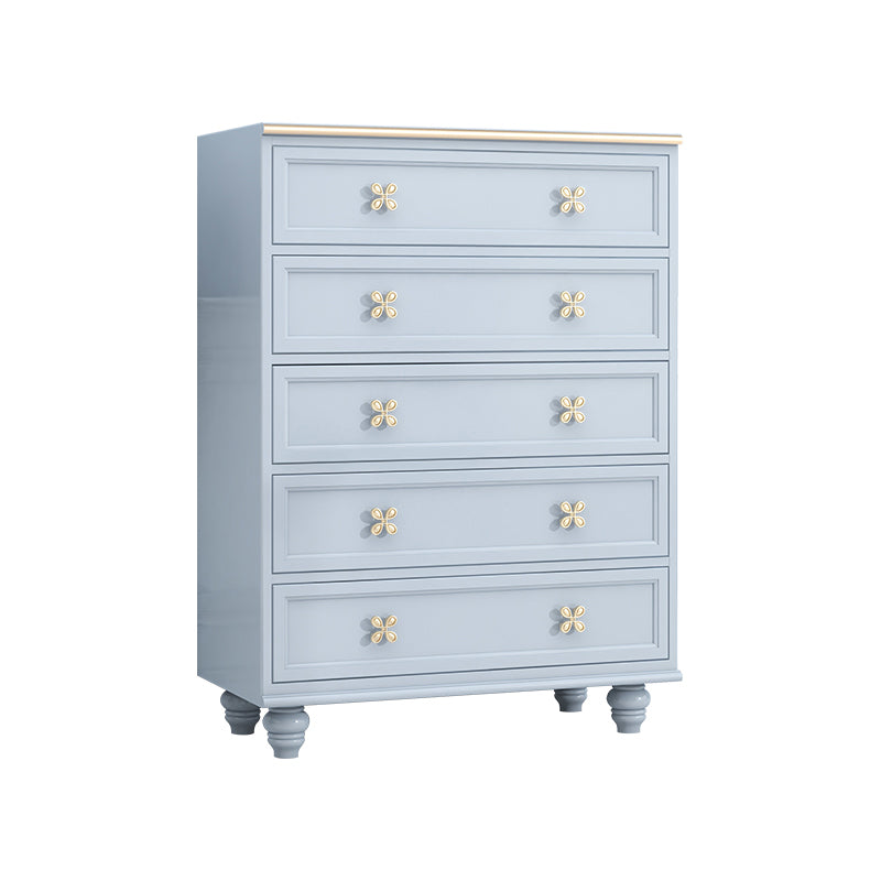 Glam Lingerie Chest Rubber Wood Horizontal Storage Chest for Bedroom