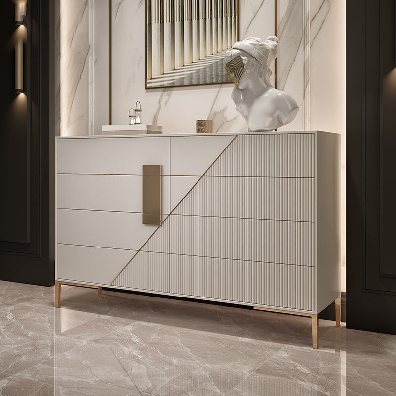 Glam Horizontal Storage Chest Wood Soft-Close Drawers Double Chest