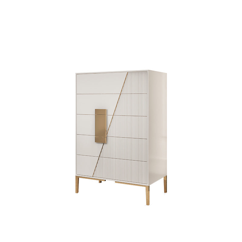 Glam Horizontal Storage Chest Wood Soft-Close Drawers Double Chest