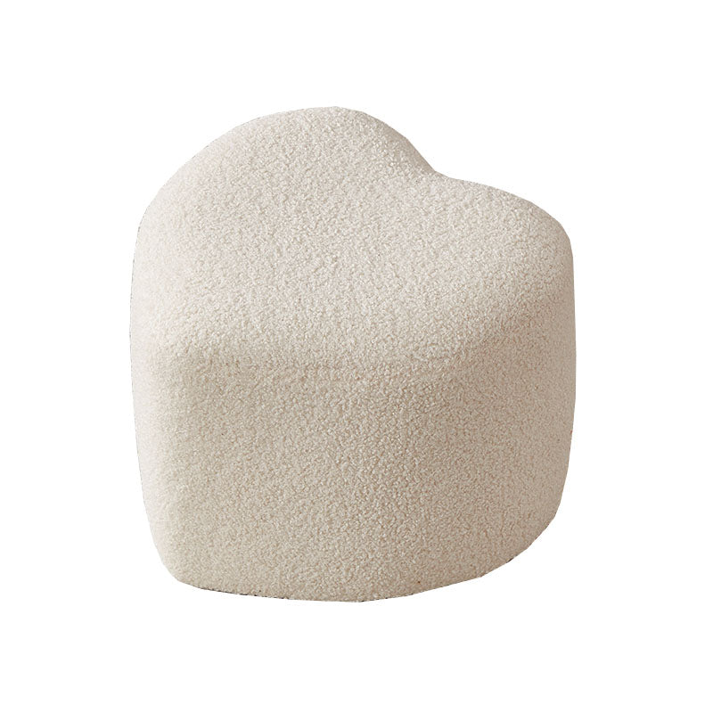 Fabric Standard Stool Modern Style Simple Heart-shaped Stool