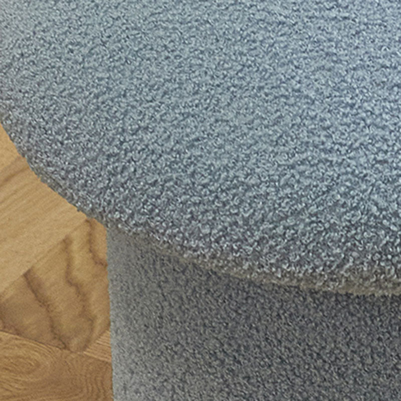Solid Color Flannel Standard Stool Modern Style Simple Mushroom Stool