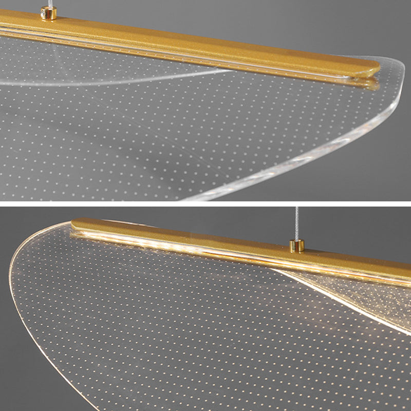 Clear Acrylic LED Pendant Ceiling Modernism Unique Kitchen Island Lighting