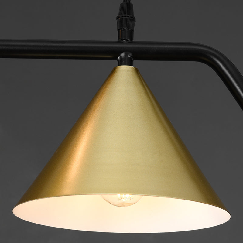 Contemporary Kitchen Island Fixture 4 / 5 / 6 - Light Metal & Glass Ceiling Pendant