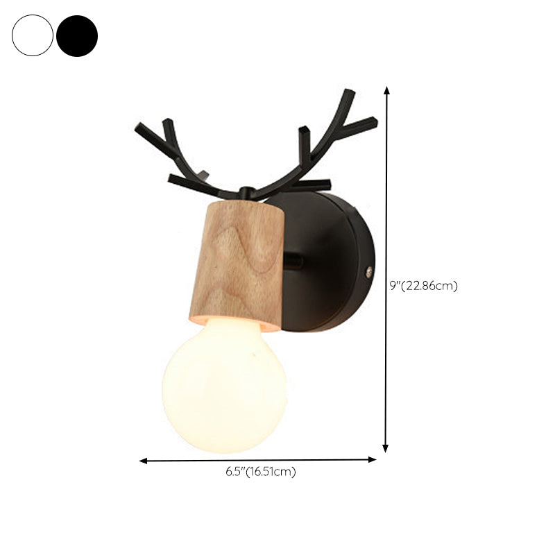 Modern Wall Light Fixture Minimalist Wooden Wall Light Sconce for Bedroom