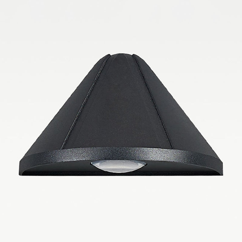 Triangle Shape Wall Lamp Modern Style Metal 1 Light Wall Light in Black/White