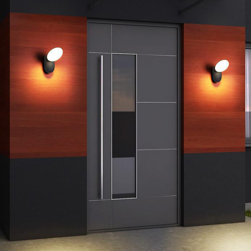 Geometric Shape Wall Lamp Modern Style Metal 1 Light Wall Light in White/Black