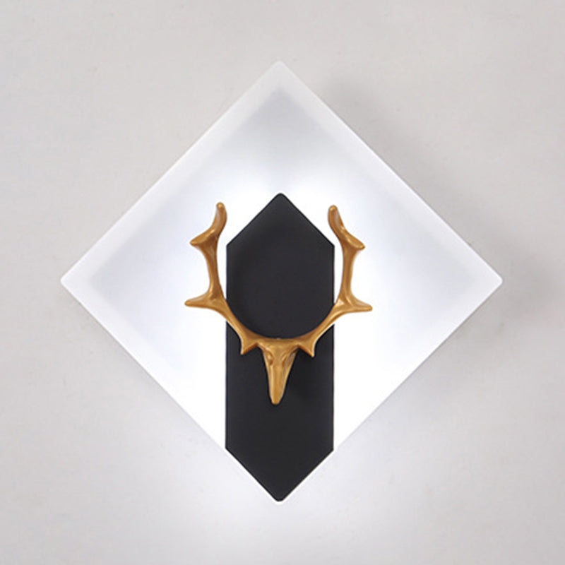 1 Light Unique Shape Wall Mounted Light Modern Sconce Light Fixture