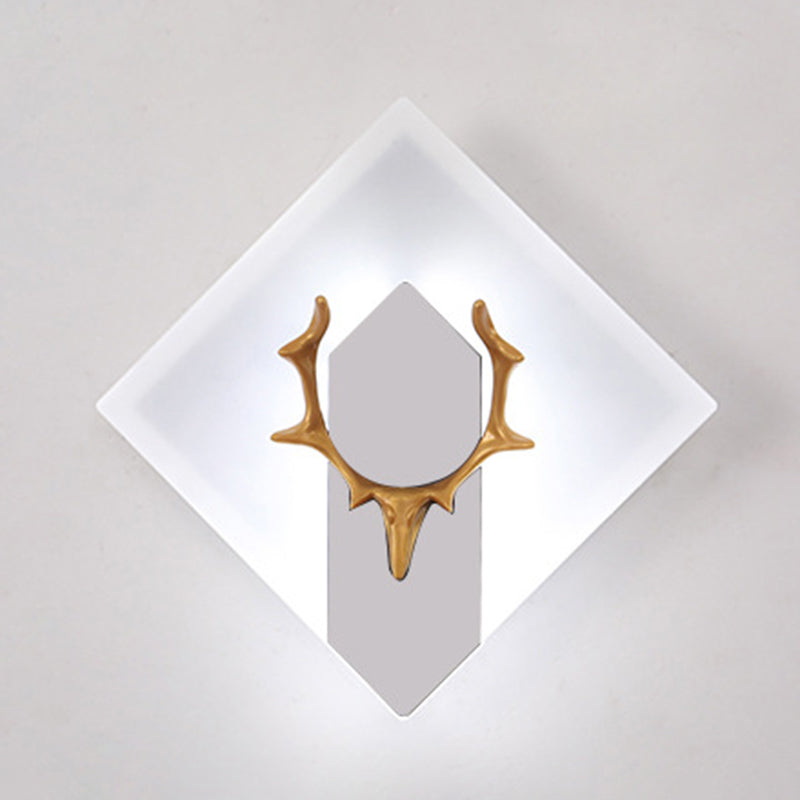 1 Light Unique Shape Wall Mounted Light Modern Sconce Light Fixture