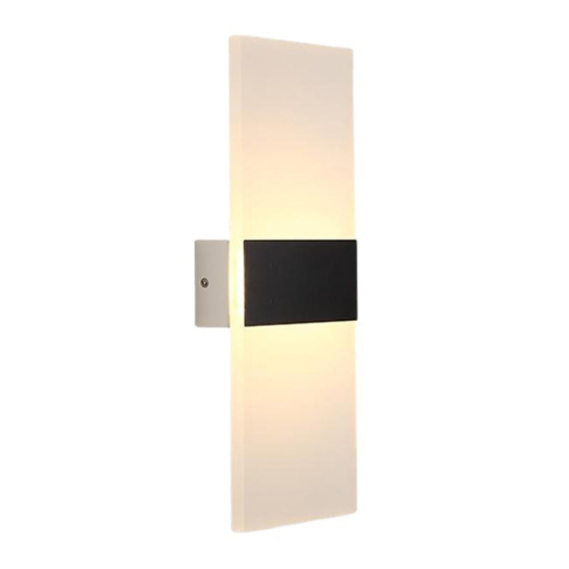 Rectangular Shape Wall Lamp Modern Style Acrylic 1-Light Wall Light for Living Room