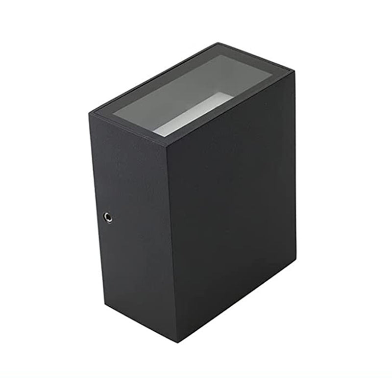 Square Shape Wall Lamp Modern Style Metal 2 Light Wall Light in Black/White