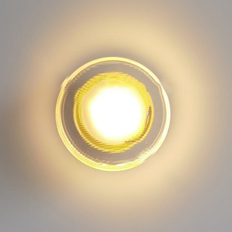 LED Modern 1 - Light Bathroom Vanity Lighting in Black / Gold Acrylic Bath Sconce