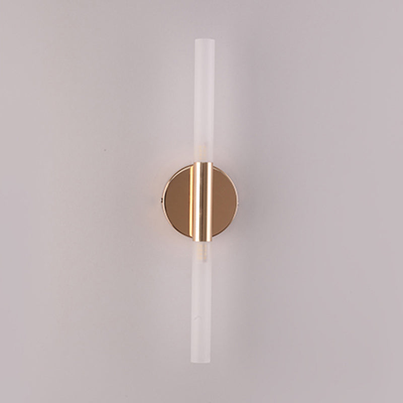 Modern Linear Shape Vanity Light Metal 2 Lights Vanity Lamp for Shower Room