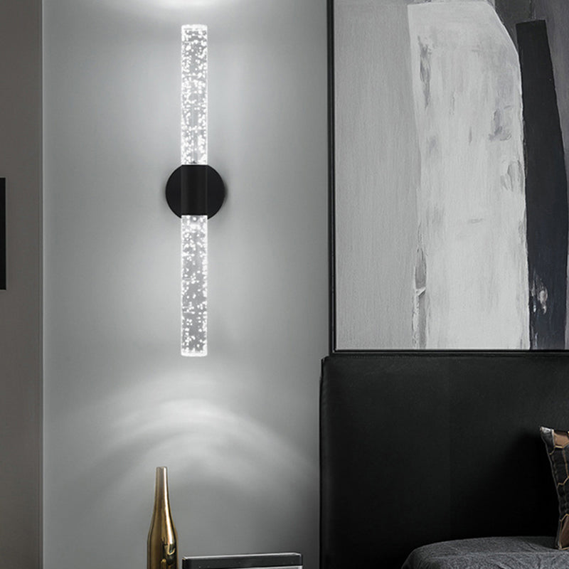 Modern Style Vanity Light Cylinder Shape 2 Lights Vanity Lamp for Shower Room