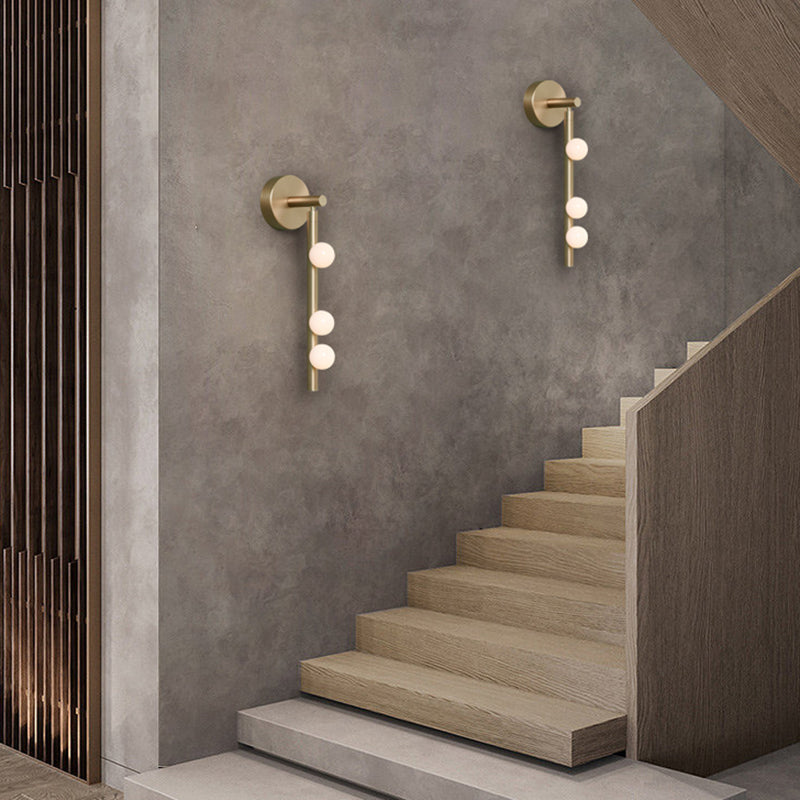 Nordic Style Vanity Light Globe Shape Glass Vanity Lamp for Shower Room