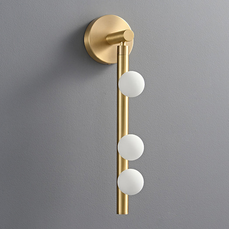 Nordic Style Vanity Light Globe Shape Glass Vanity Lamp for Shower Room