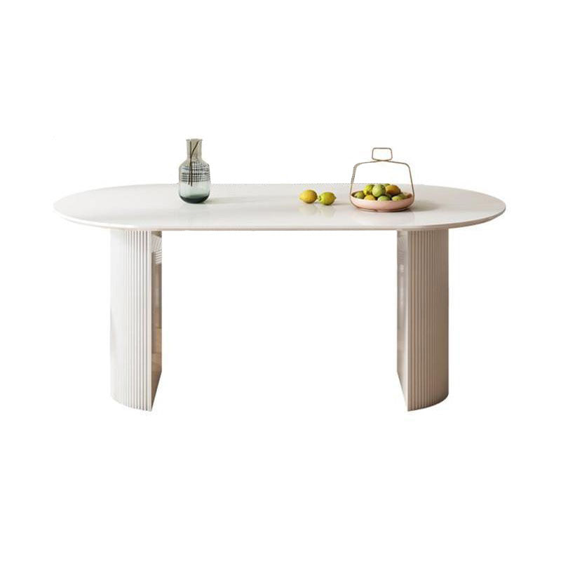 Dining Room Dinner Kitchen Table Double Pedestal Stone Dining Table