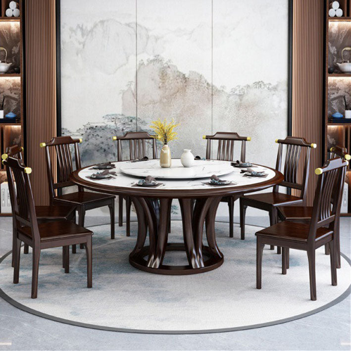 Pedestal Dining Table Convertible Dining Table for Dining Room