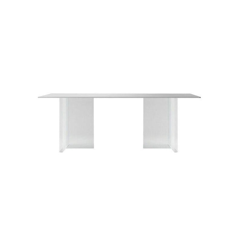 Sintered Stone Dining Table Acrylic Base Table for Dining Room