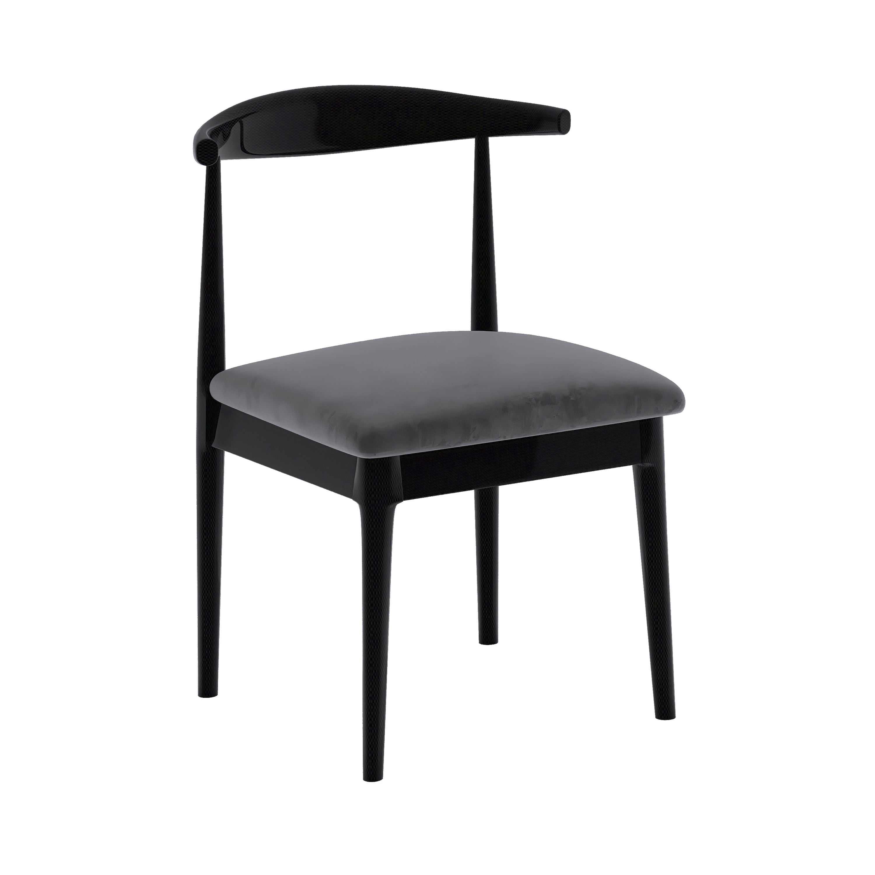 Black Pine Wood Modern Dining Table Set 1/5/7 Pcs Dinette Set for Home