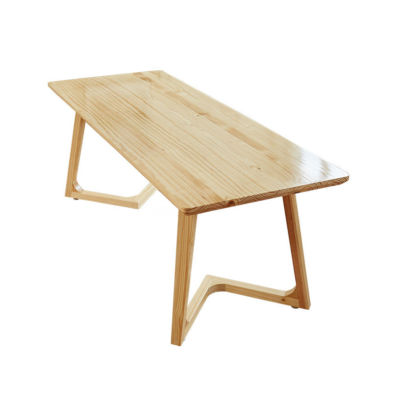 Modern Rectangle Wood Dining Table 1/2/4/5 Pieces Dining Set for Dining Room