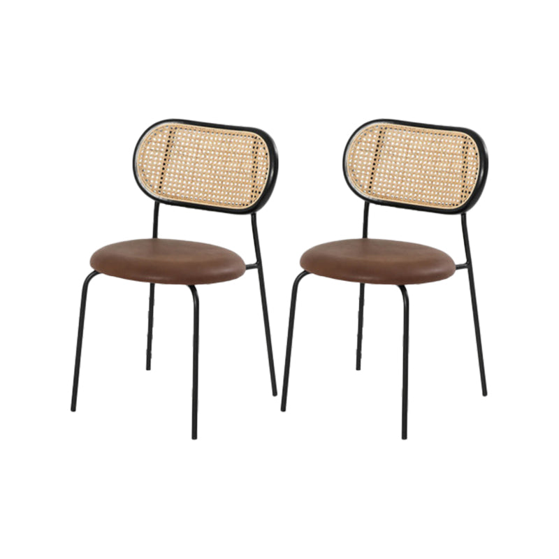 Contemporary Home Side Chair King Louis Back Metal Dining Room Chair