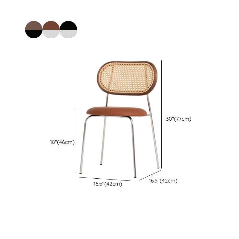 Contemporary Home Side Chair King Louis Back Metal Dining Room Chair