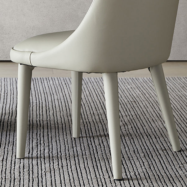 Dining Room Upholstered Parsons Chair Faux Leather Dining Chair