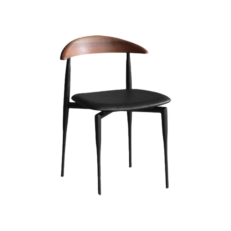 Industrial Armless Dining Chair Kitchen Open Back Side Chair