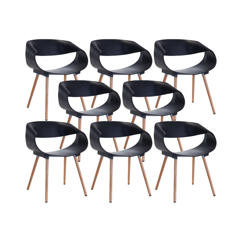 Contemporary Arm Dining Chair Indoor Solid Wood Dining Chair