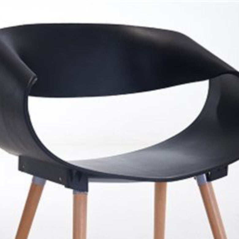 Contemporary Arm Dining Chair Indoor Solid Wood Dining Chair