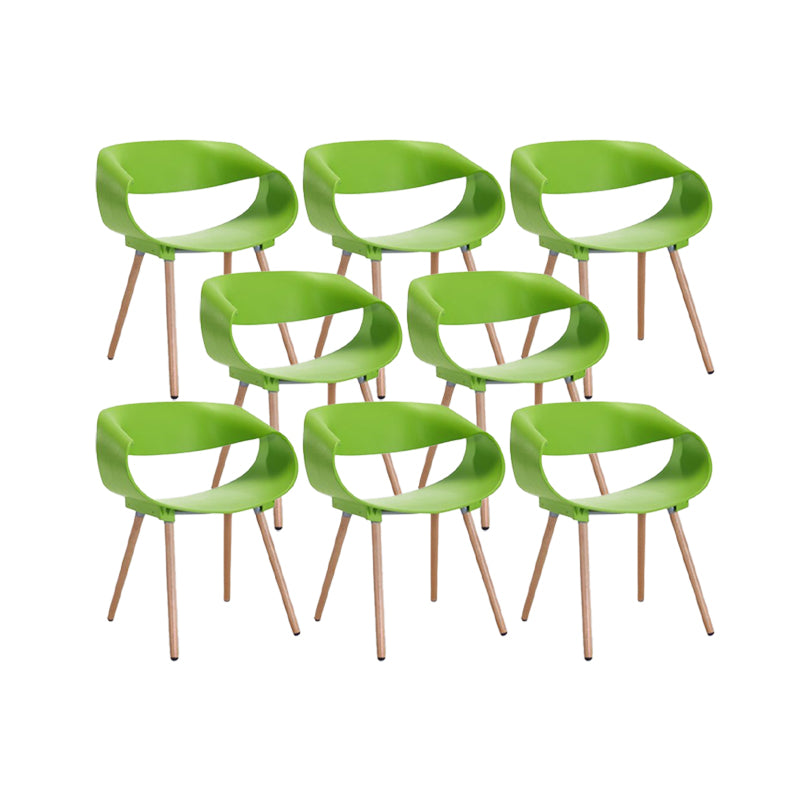 Contemporary Arm Dining Chair Indoor Solid Wood Dining Chair