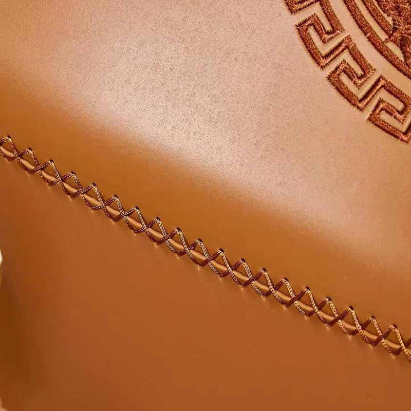 Home Upholstered Arm Dining Chair Faux Leather Wingback Chair