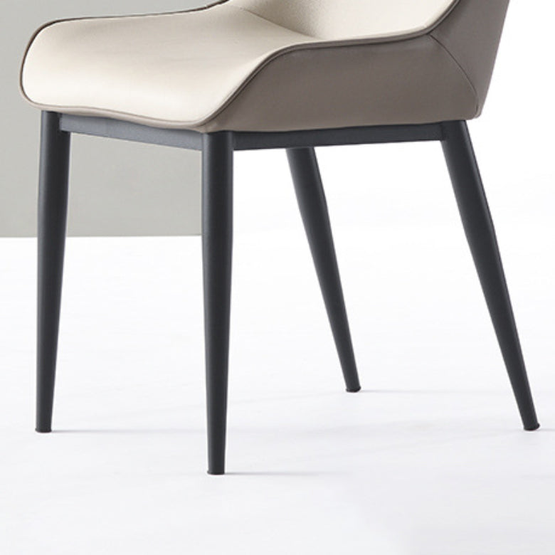 Dining Room Upholstered Chair Home Wingback Faux Leather Dining Chair