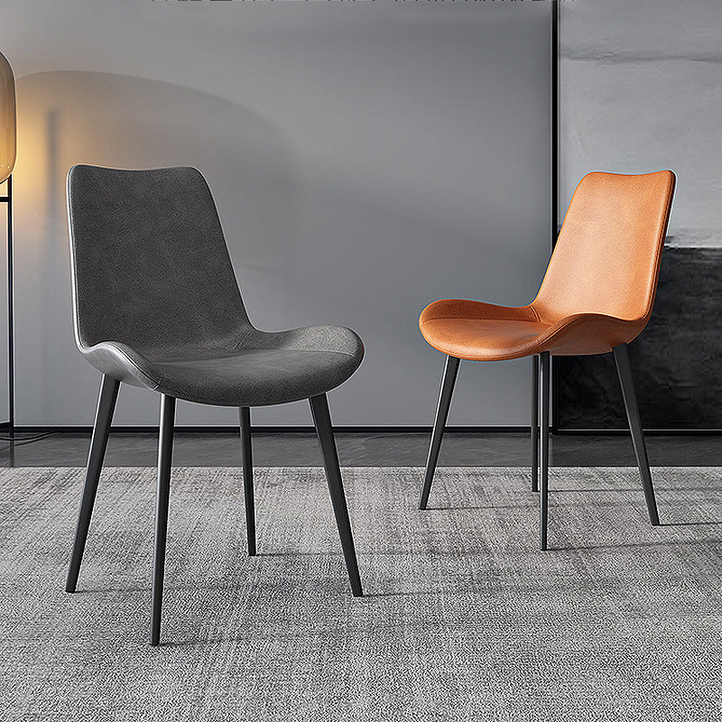 Industrial Upholstered Armless Chair Kitchen Parsons Side Chair