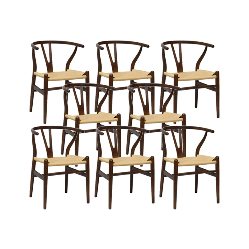 Dining Room Armless Dining Chair Home Wood Parsons Dining Chair