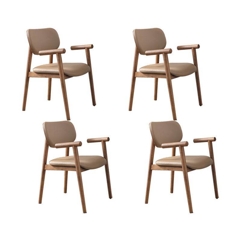 Dining Room Arm Dining Chair Home Modern Solid Wood Dining Chair
