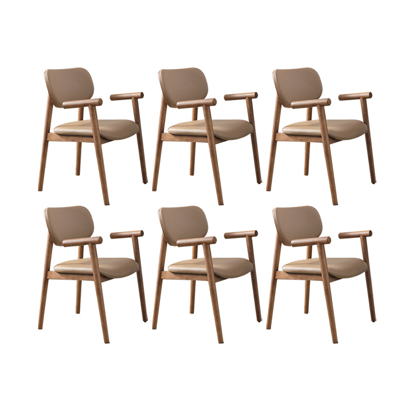 Dining Room Arm Dining Chair Home Modern Solid Wood Dining Chair