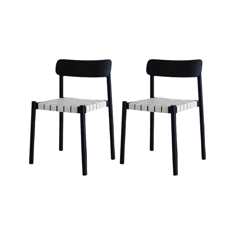 Industrial Armless Dining Chair Kitchen Open Back Dining Chair