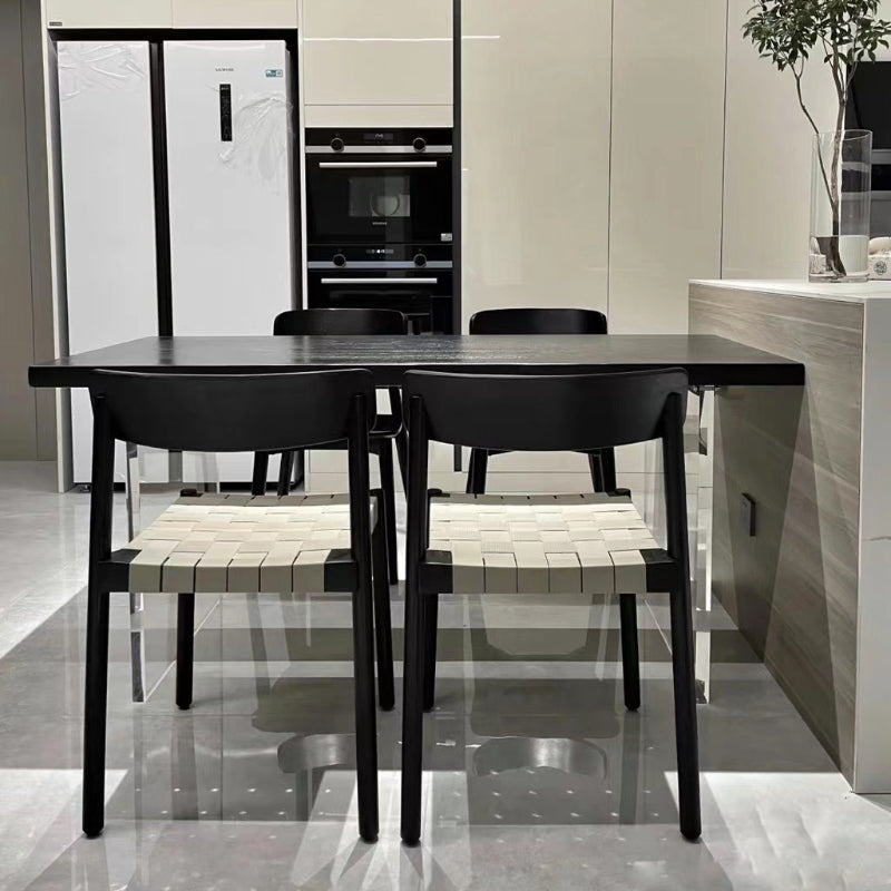 Industrial Armless Dining Chair Kitchen Open Back Dining Chair