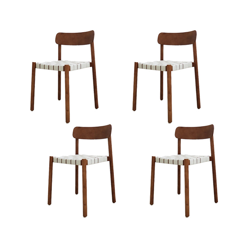 Industrial Armless Dining Chair Kitchen Open Back Dining Chair