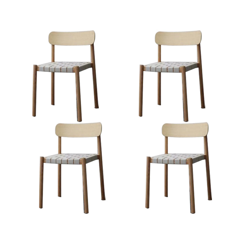 Industrial Armless Dining Chair Kitchen Open Back Dining Chair