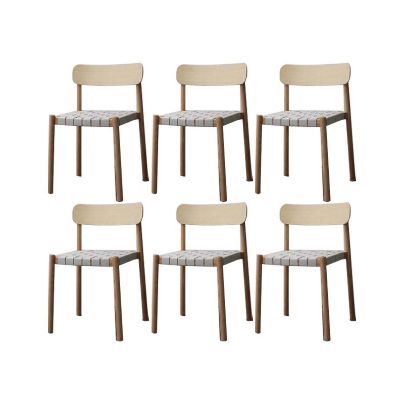 Industrial Armless Dining Chair Kitchen Open Back Dining Chair