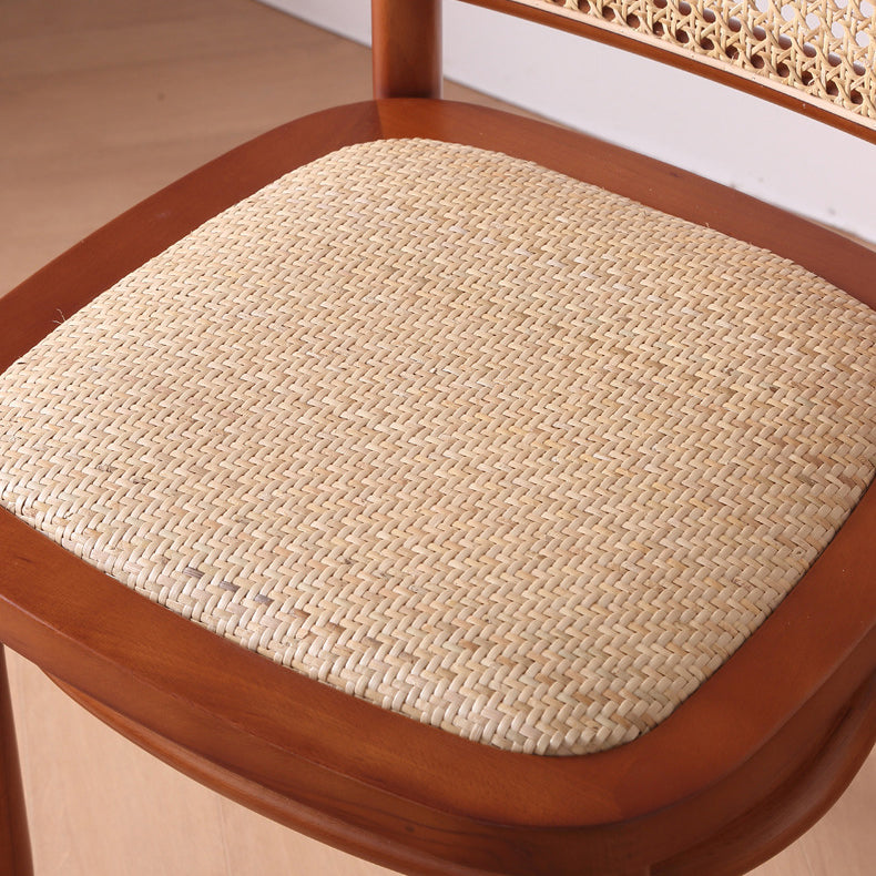 Dining Room Armless Chair indoor Wood Cane Back Dining Chair