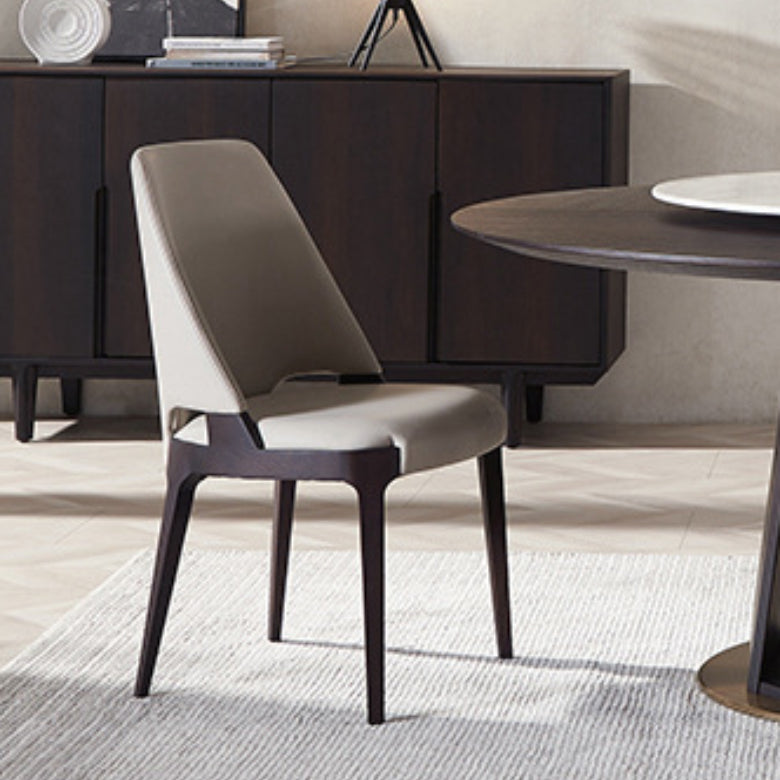 Industrial Upholstered Armless Dining Chair Indoor Side Chair