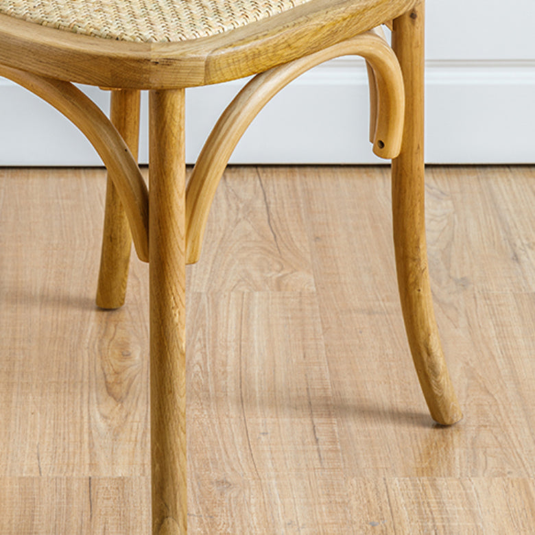 Modern Style Side Chair Cross Back Wooden Dining Chair for Home